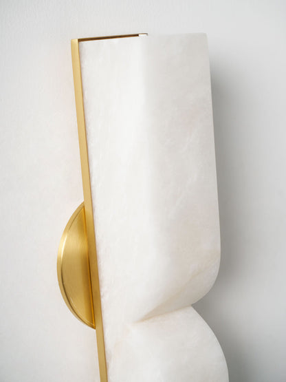 Modern Rectangular Alabaster Essence Wall Light