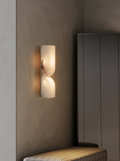 Modern Rectangular Alabaster Essence Wall Light