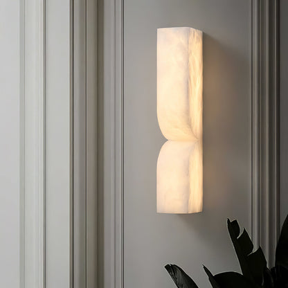Modern Rectangular Alabaster Essence Wall Light