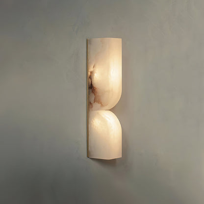 Modern Rectangular Alabaster Essence Wall Light