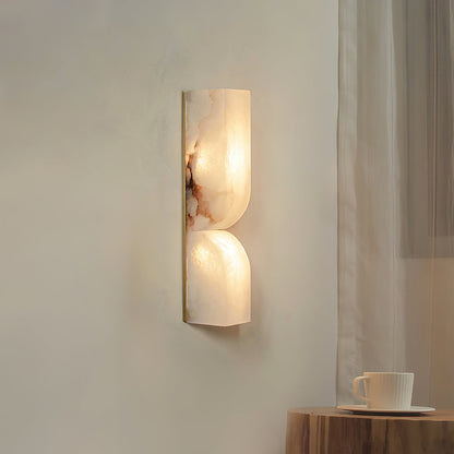 Modern Rectangular Alabaster Essence Wall Light