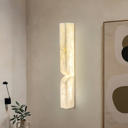 Modern Rectangular Alabaster Essence Wall Light