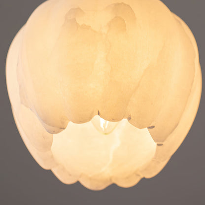 Lilin Alabaster Pendant Lamp - Alabaster & Patinated Brass Design for Timeless Home Decor