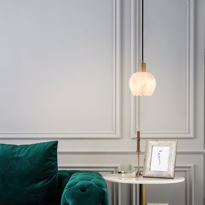 Lilin Alabaster Pendant Lamp - Alabaster & Patinated Brass Design for Timeless Home Decor