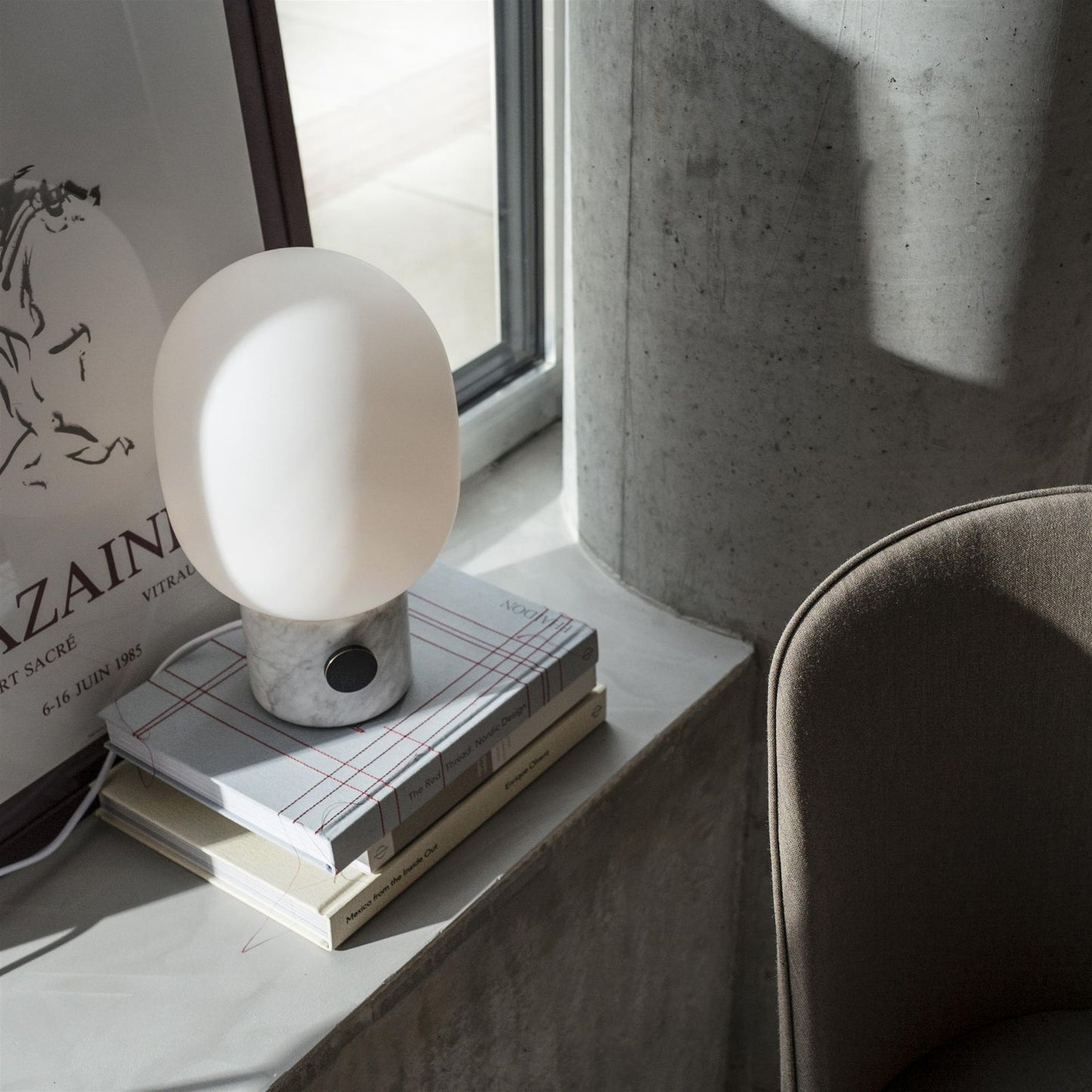 Marble Audio Table Lamp