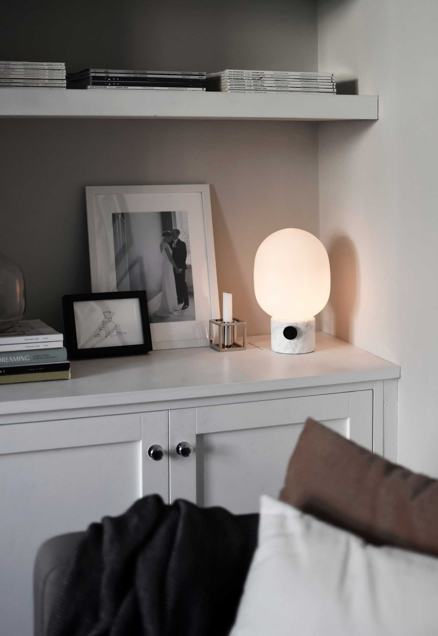 Marble Audio Table Lamp