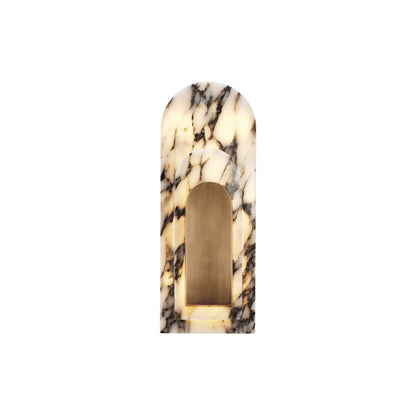 Marble Wall Light with Brass Accents – Modern Decorative Sconce