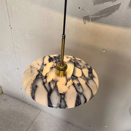Marble Pendant Lamp – Modern Hanging Light for Dining Room or Living Room