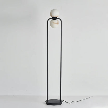 Alabaster Tribeca Floor Lamp - Luxe Minimalist Black Design for Sophisticated Indoor Spaces