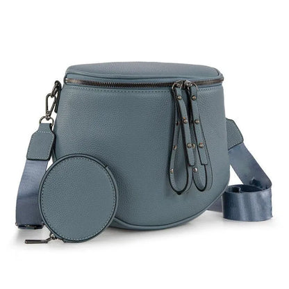 West Large Fanny Pack Crossbody Sling Bags  with Adjustable Strap and Coin Purse