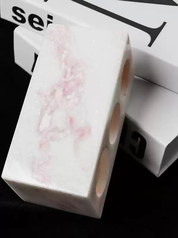 Natural Pink Marble Nordic Luxury Bathroom Set