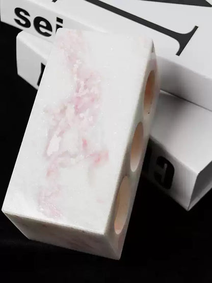 Natural Pink Marble Nordic Luxury Bathroom Set