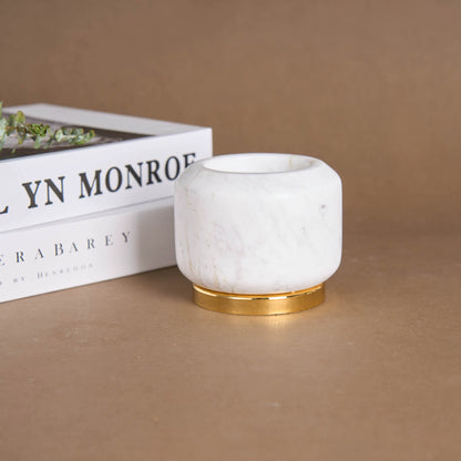 Luxury Natural Stone Candle Holder Set - Elevate Your Home Decor