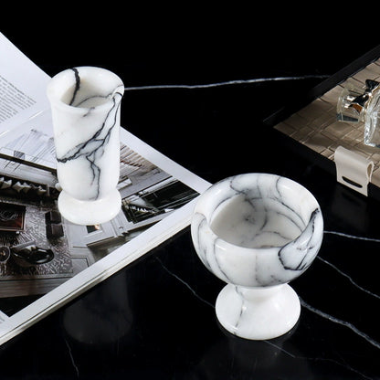 Nordic Style Calacatta Marble Aromatherapy Candle Holder