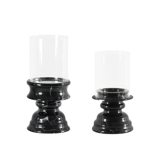 Modern Luxury Marble & Glass Candle Holder - Elevate Home Decor & Gifting