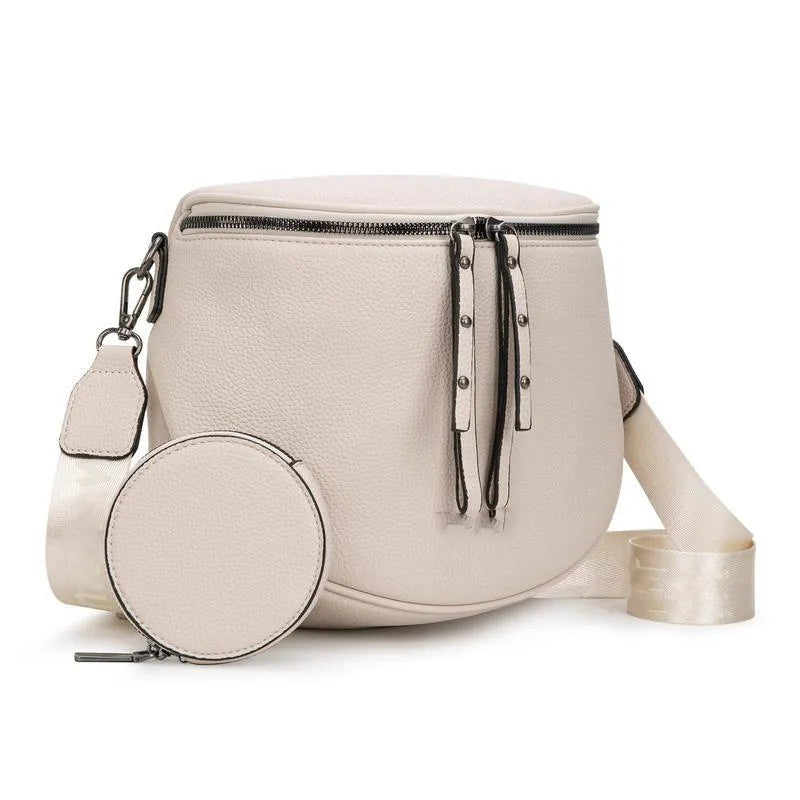 West Large Fanny Pack Crossbody Sling Bags  with Adjustable Strap and Coin Purse
