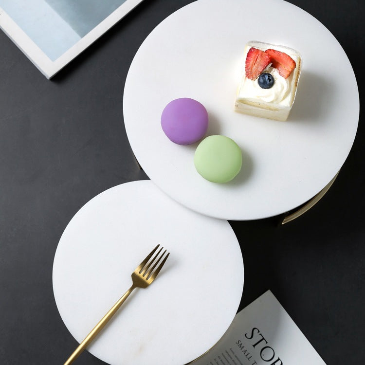 Nordic Style Marble Cake Stand Tray