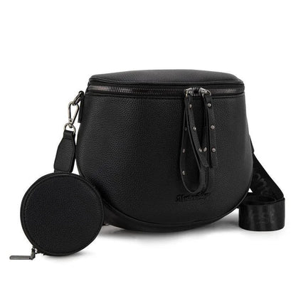 West Large Fanny Pack Crossbody Sling Bags  with Adjustable Strap and Coin Purse