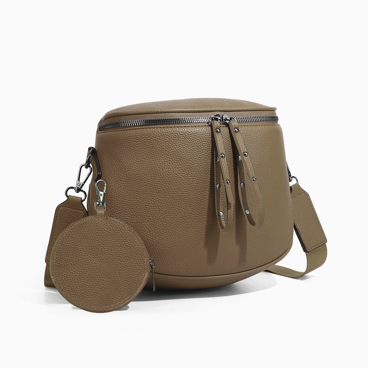 West Large Fanny Pack Crossbody Sling Bags  with Adjustable Strap and Coin Purse
