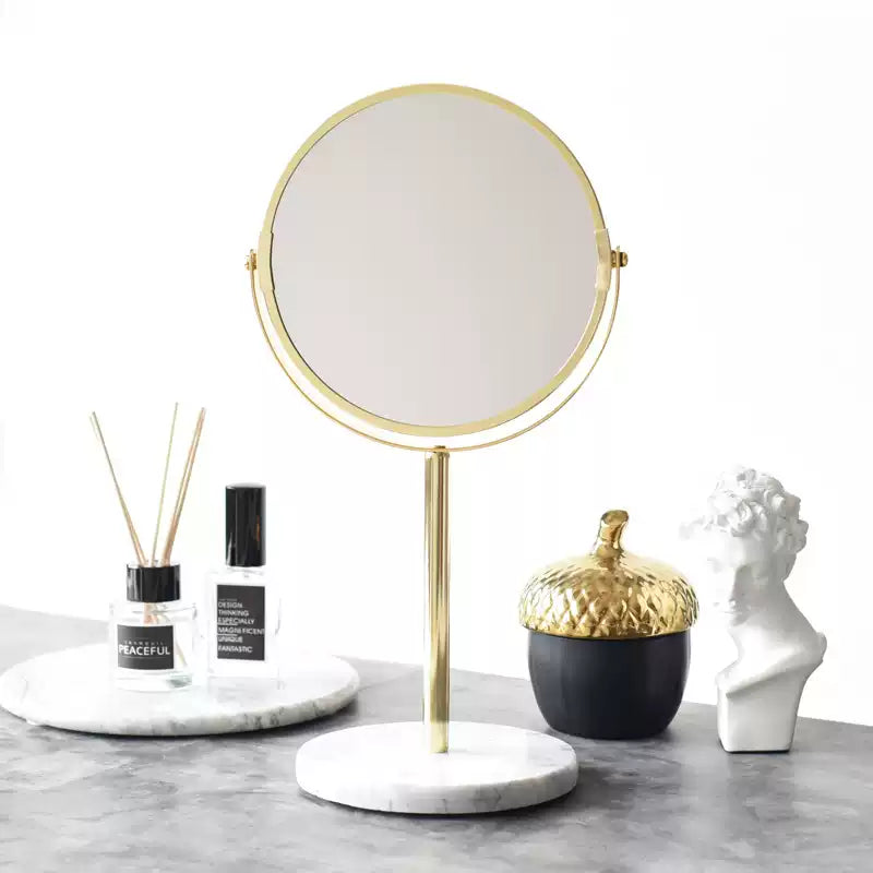 Nordic Luxury Marble Tabletop Vanity Mirror