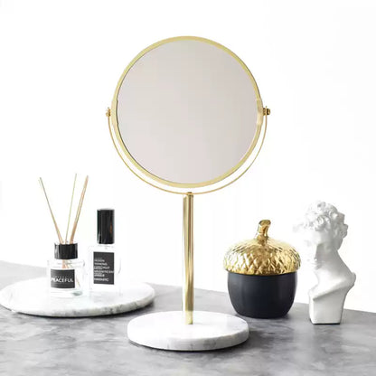 Nordic Luxury Marble Tabletop Vanity Mirror