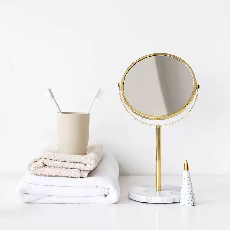 Nordic Luxury Marble Tabletop Vanity Mirror