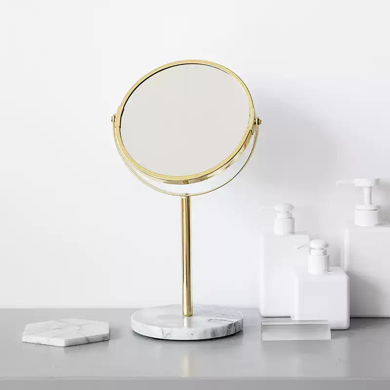 Nordic Luxury Marble Tabletop Vanity Mirror