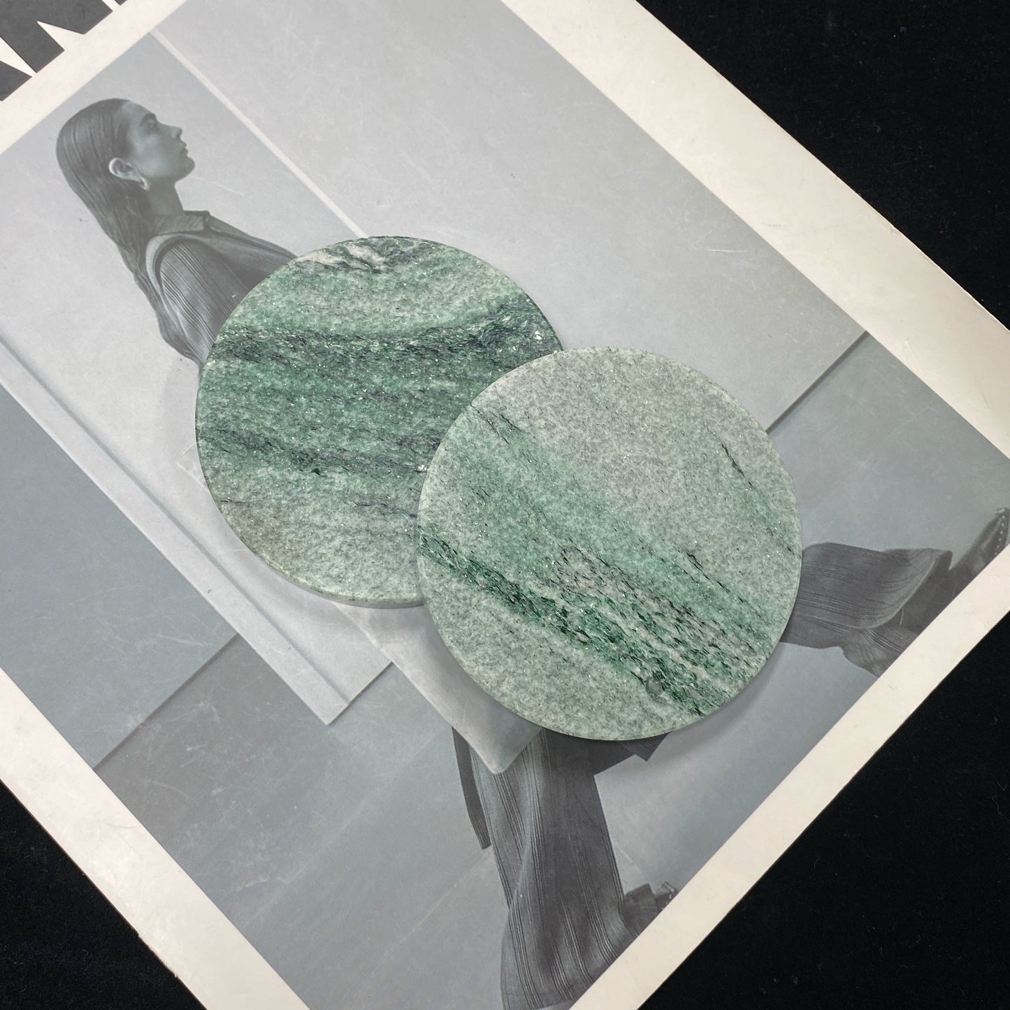 Nordic Style Handcrafted Natural Marble Coaster Set – Premium Heat-Resistant Table Decor