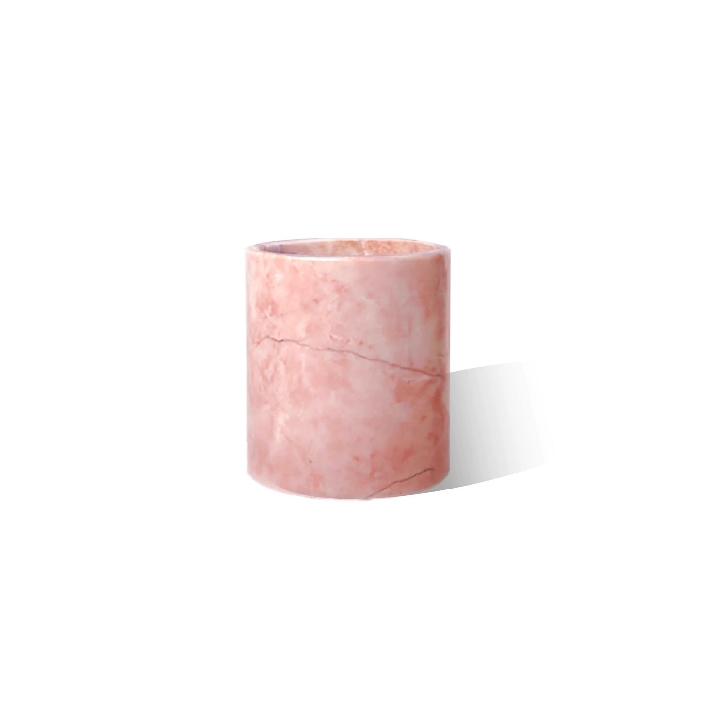 Luxury Handcrafted Pink Marble Bath Set