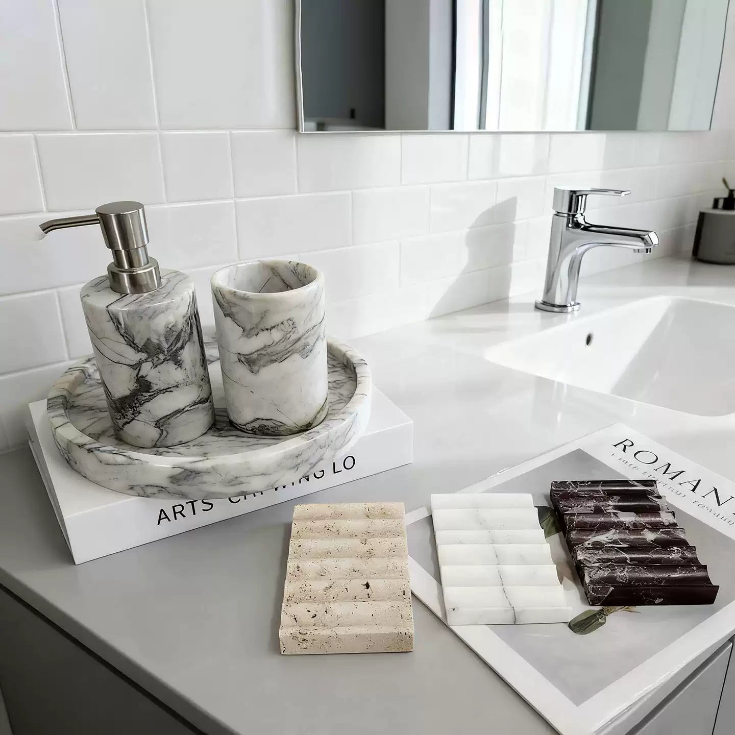 French Luxury Natural Stone Bath Collection