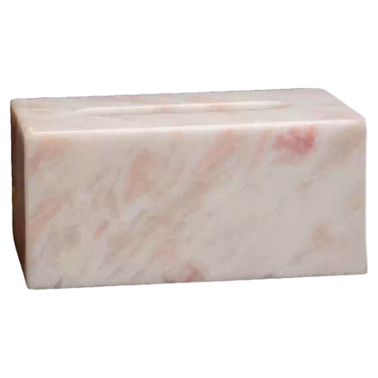 Rainbow Rose Marble Tissue Box - Luxury Natural Stone Decor