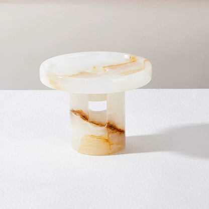 Neo-Chinese Luxury Alabaster Candle & Oil Warmer - Unique Ambiance for Home & Hotels