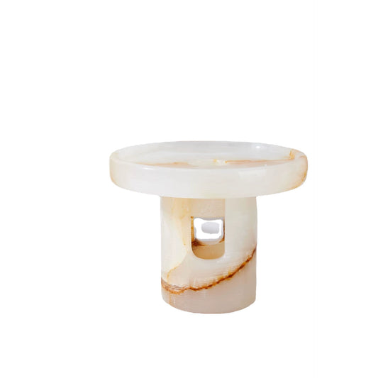 Neo-Chinese Luxury Alabaster Candle & Oil Warmer - Unique Ambiance for Home & Hotels