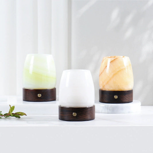 Modern Minimalist Marble Aromatherapy Lamp - Decorative Ambient Light for Bedroom