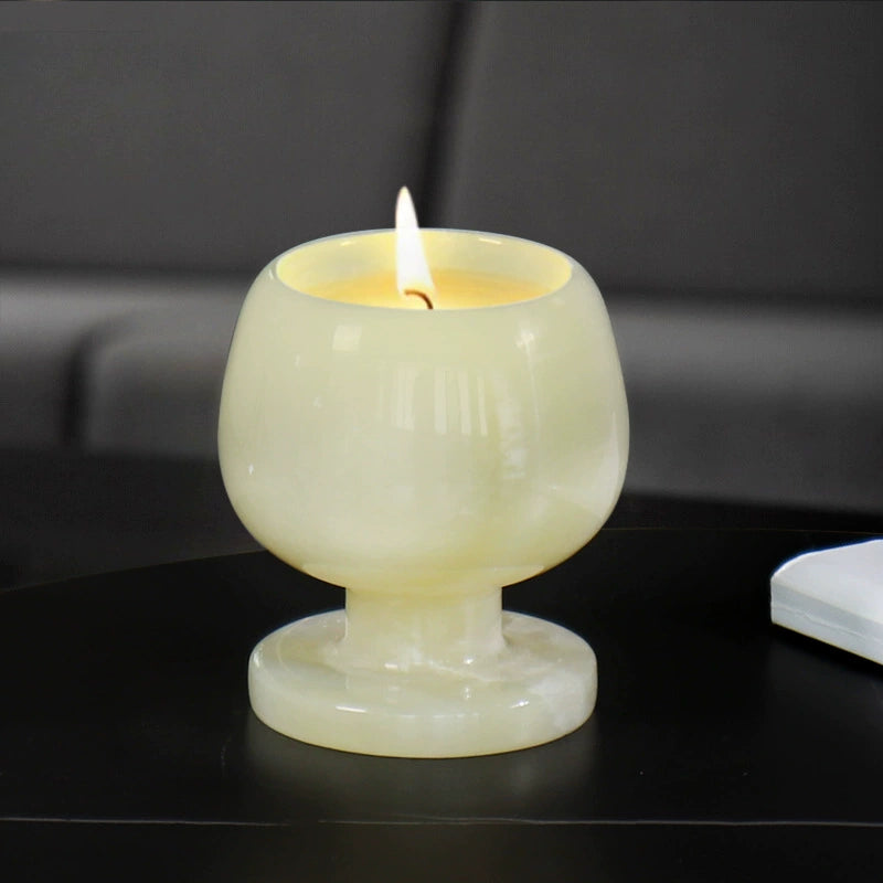 Luxury Contemporary Marble Candle Holder - Elevate Spaces with Timeless Elegance