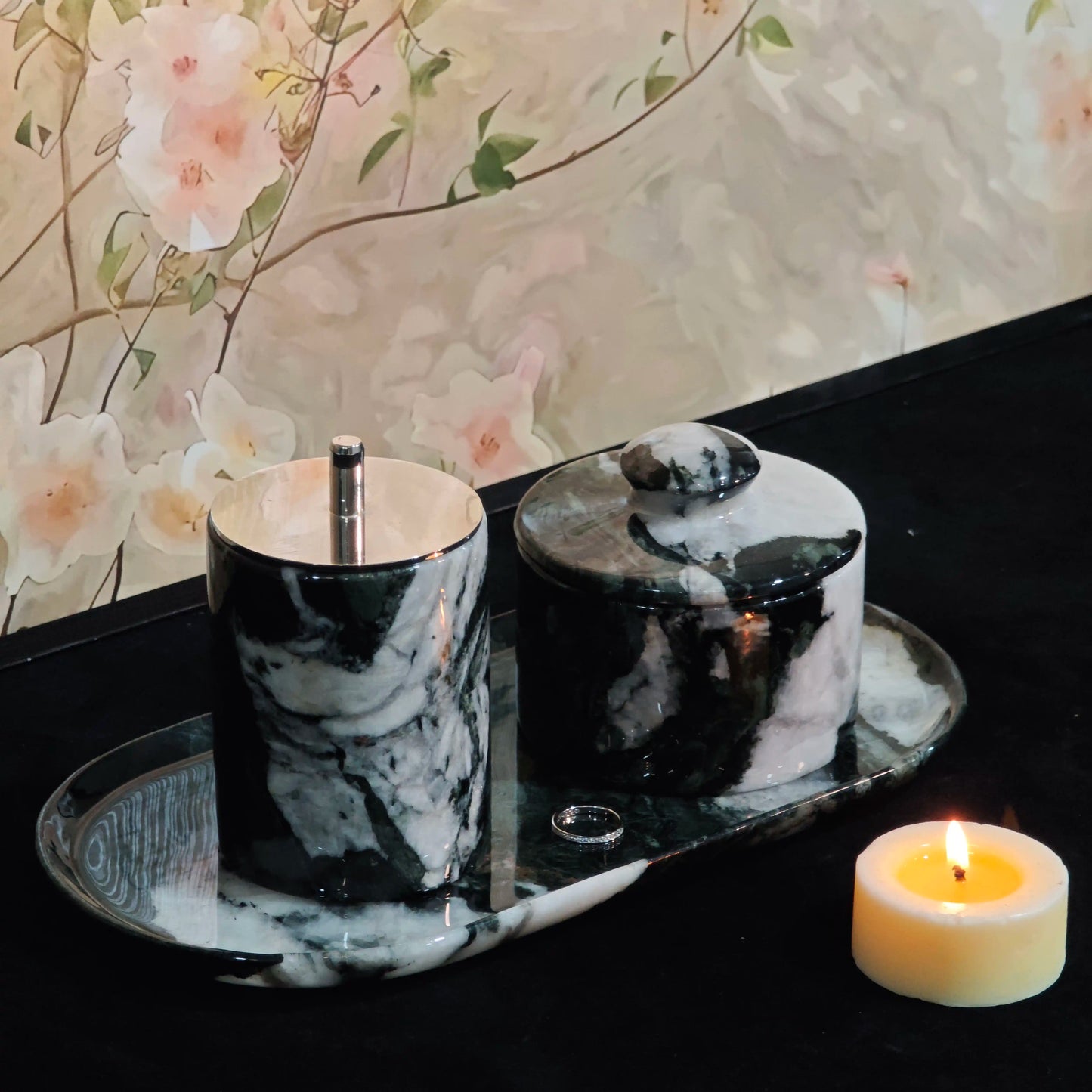 Fendi Green Marble Luxury Bathroom Accessories Collection