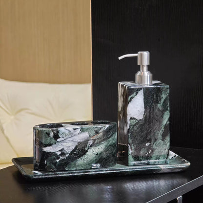 Fendi Green Marble Luxury Bathroom Accessories Collection