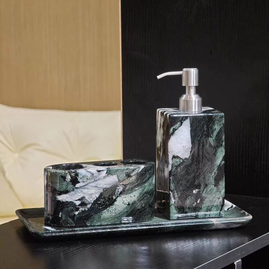 Fendi Green Marble Luxury Bathroom Accessories Collection