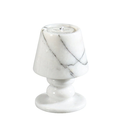 Vintage Wabi-Sabi Calacatta Marble Candle Holder