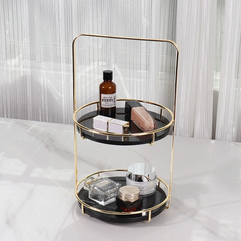 Modern Marble 2 Tier Standing Tray