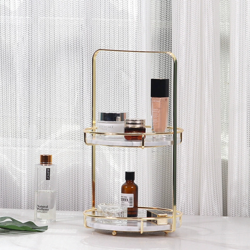 Modern Marble 2 Tier Standing Tray