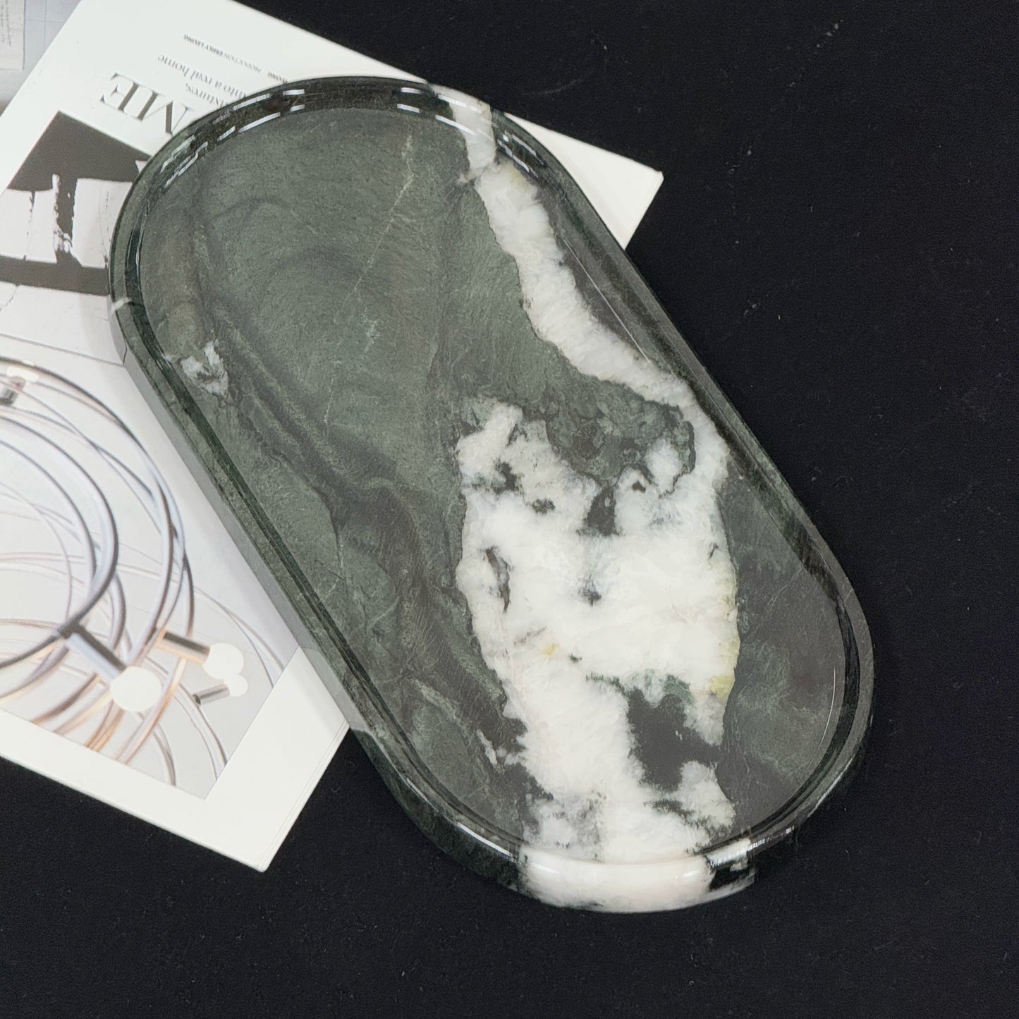 Fendi Green Marble Luxury Tray Collection