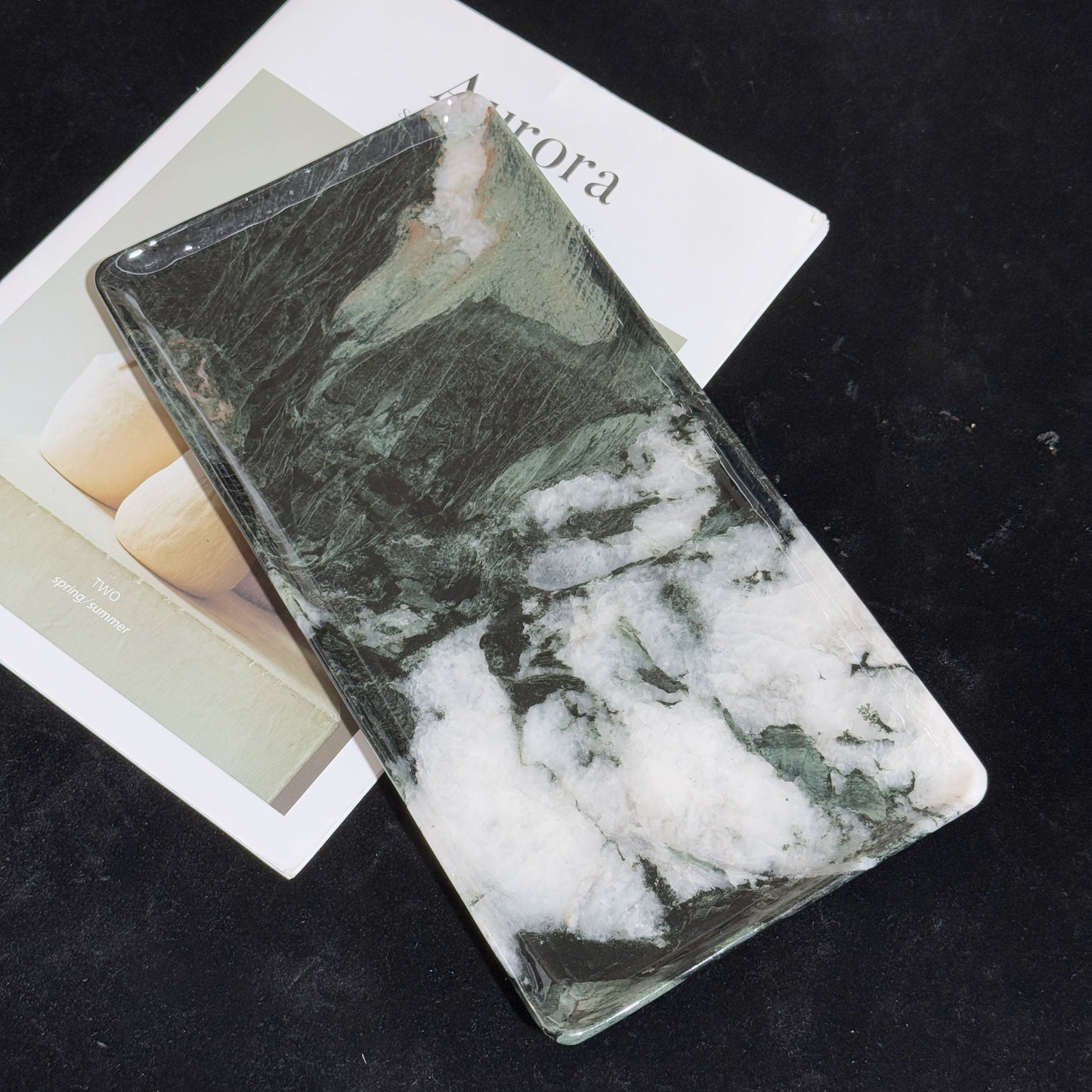 Fendi Green Marble Luxury Tray Collection