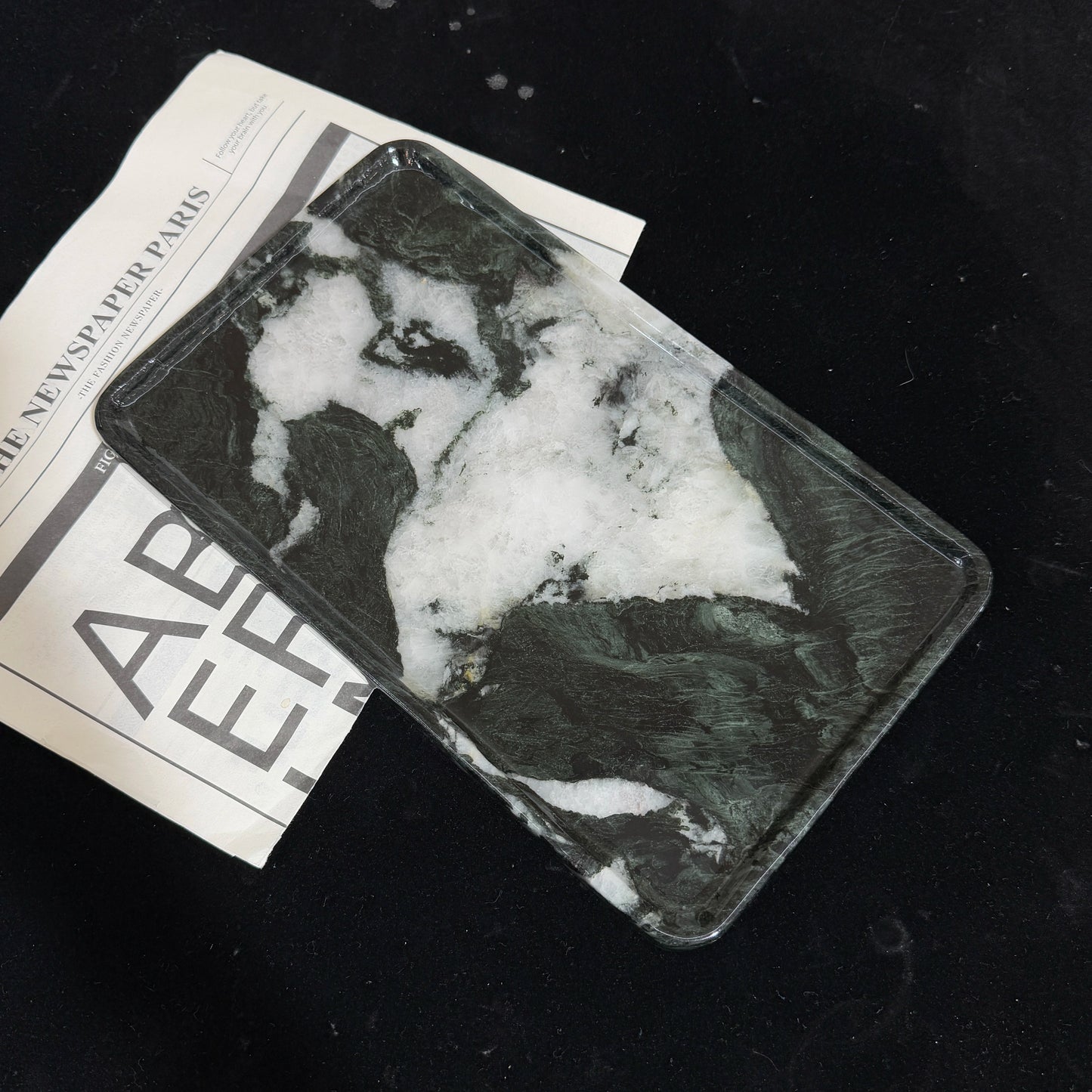 Fendi Green Marble Luxury Tray Collection