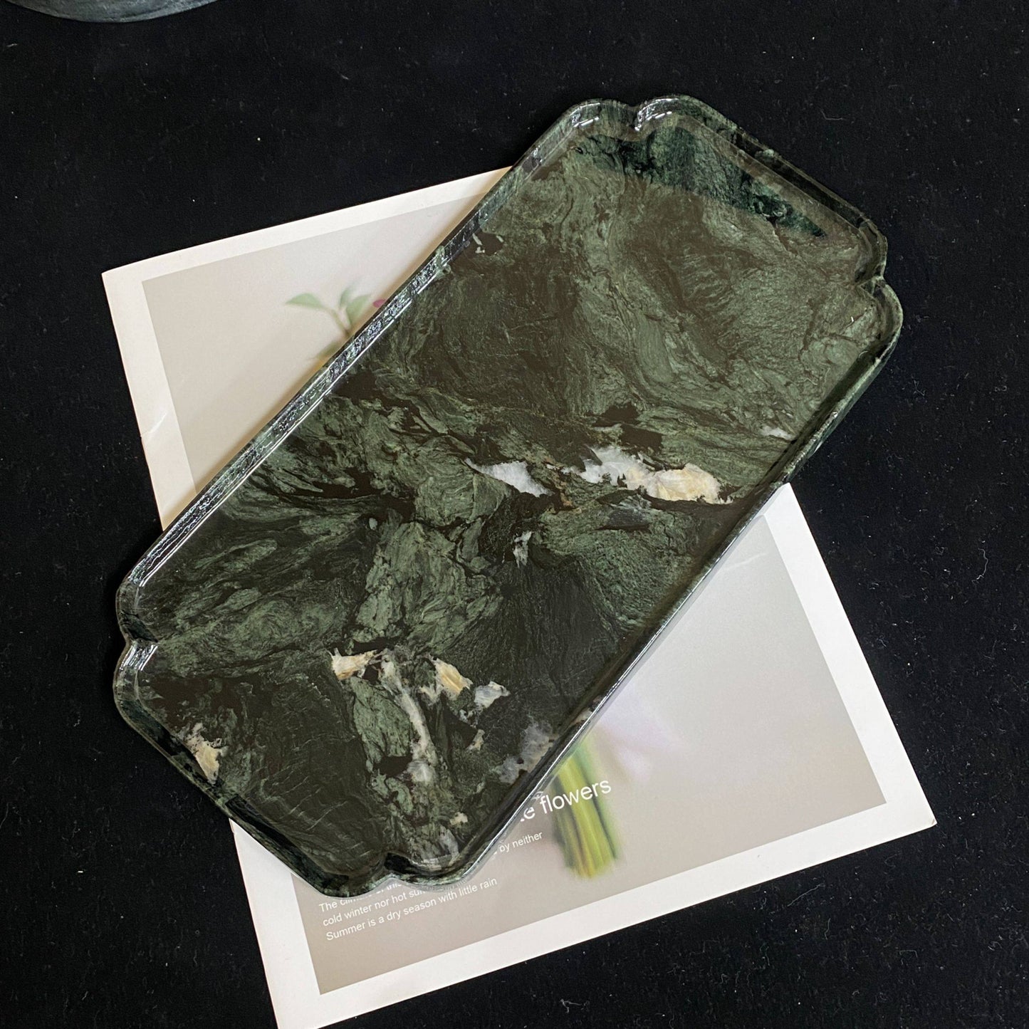 Fendi Green Marble Luxury Tray Collection
