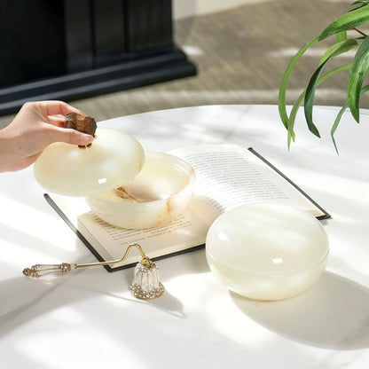 Luxury Modern Style Marble Scented Candle Jar
