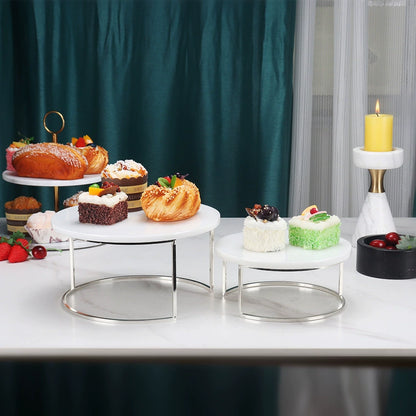 Nordic Style Marble Cake Stand Tray