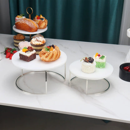 Nordic Style Marble Cake Stand Tray