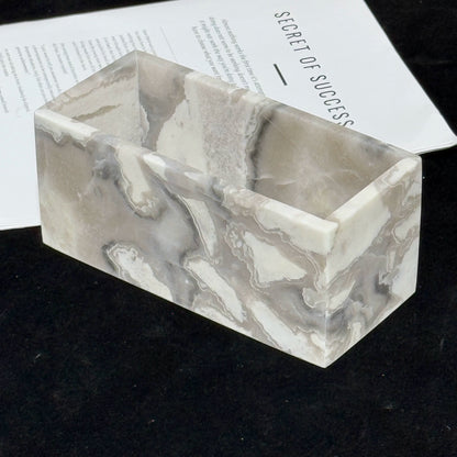Natural Marble Minimalist Desktop Storage Box