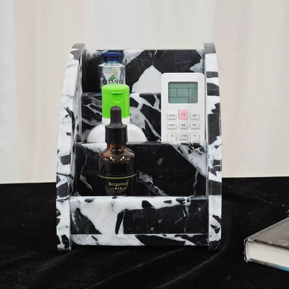 Natural Marble 3-Tier Luxury Desktop Organizer – Modern Minimalist